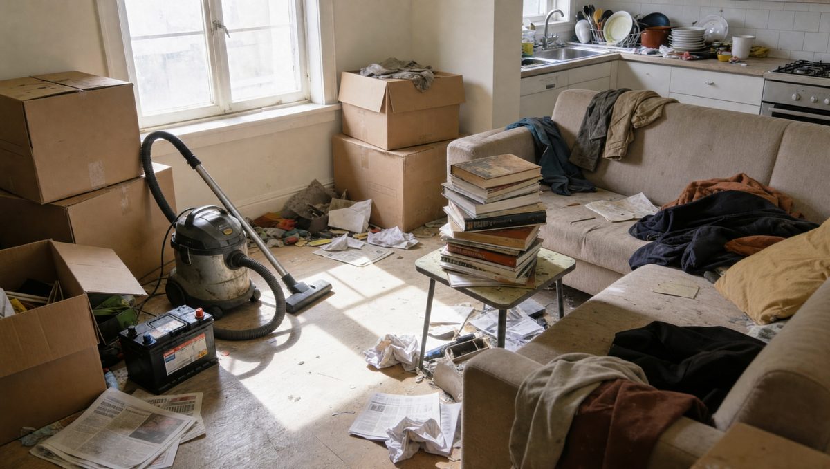 Wohnung vorher – vollgeräumt